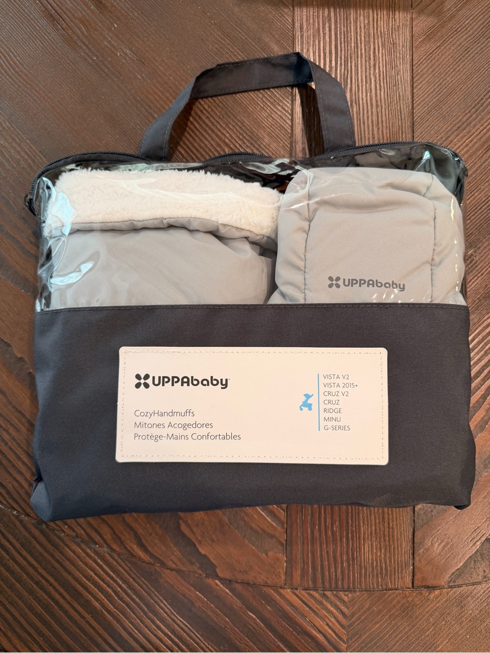 UPPAbaby Cozy Handmuffs for Strollers in Light Gray